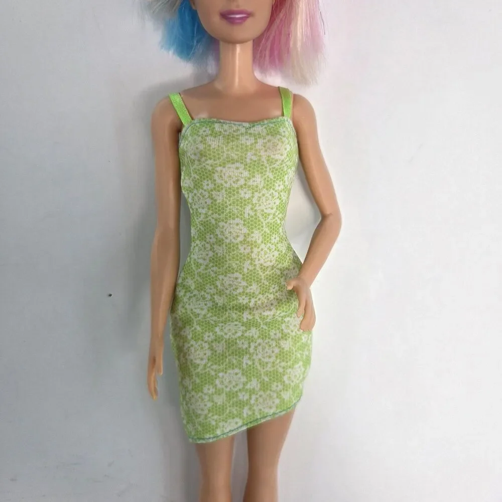 Barbie Size Clothing Accessories Lot Green Holiday Ball Gown Dress Ariel Candy